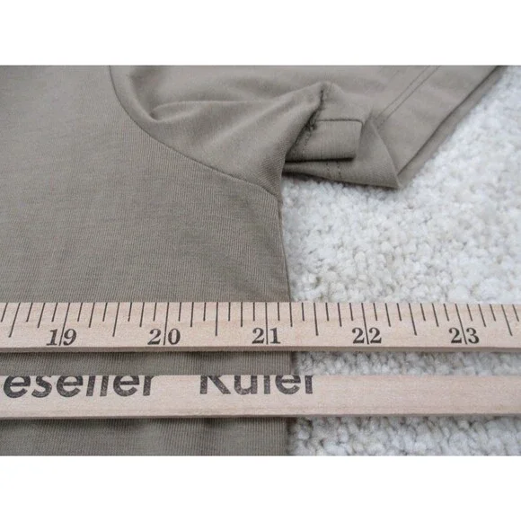 Cuts Shirt Mens Large L Brown Tan Casual Performance Stretch Crew Tee * - Picture 12 of 13